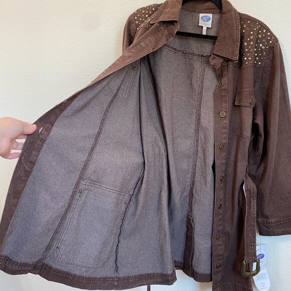 DG2 by Diane Gilman Women's Western Studded Dress Button Down NWT - Picture 7 of 11